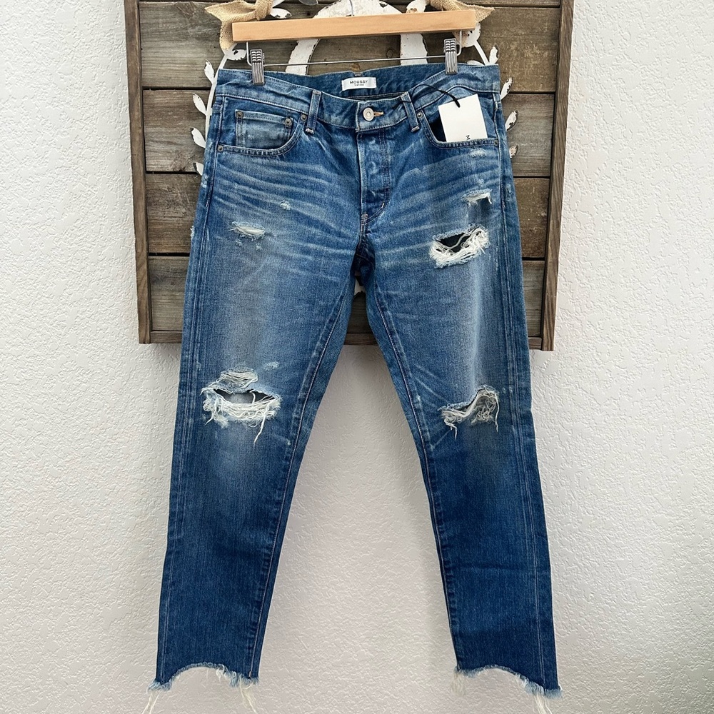 Moussy Vintage Kelley distressed denim jeans‎ size 30 NWT